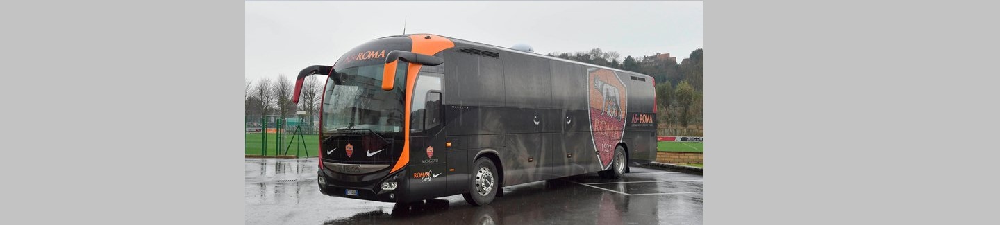 Iveco Bus предоставила туристический лайнер Magelys Pro итальянскому футбольному клубу «Рома»